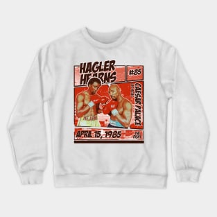 Hagler vs Hearns \\\ Retro Classic Comic Crewneck Sweatshirt